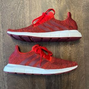 Adidas Men’s Swift Run Red-Burgundy/White CG4117 size 12